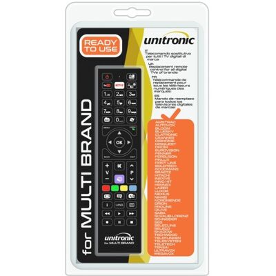 Comando Universal Dedicado p/ TVs LCD Multi-Marcas - UNITRONIC Comando Universal Dedicado p/ TVs LCD Multi-Marcas - UNITRONIC