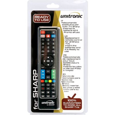 Comando Universal Dedicado p/ TVs LCD SHARP - UNITRONIC Comando Universal Dedicado p/ TVs LCD SHARP - UNITRONIC