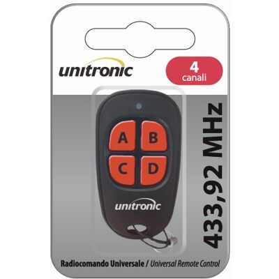 Comando Garagem 4 Canais 433,92Mhz - UNITRONIC Comando Garagem 4 Canais 433,92Mhz - UNITRONIC