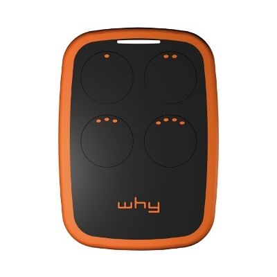WHYEVO Comando Garagem 4 Canais 433,92Mhz c/ Auto-Aprendizagem (Laranja) - WHY EVO WHYEVO Comando Garagem 4 Canais 433,92Mhz c/ Auto-Aprendizagem (Laranja) - WHY EVO