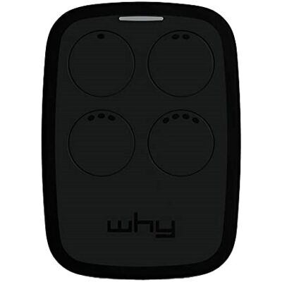 WHYEVO Comando Garagem Multi Frequências c/ Auto-Aprendizagem (Preto) - WHY EVO WHYEVO Comando Garagem Multi Frequências c/ Auto-Aprendizagem (Preto) - WHY EVO