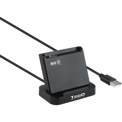 TooQ TQR-220B Leitor de Cartões Inteligentes USB 2.0 Preto - Leitor de DNI Electrónico TooQ TQR-220B Leitor de Cartões Inteligentes USB 2.0 Preto - Leitor de DNI Electrónico
