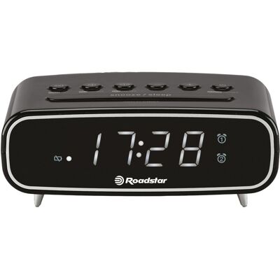 Rádio Despertador CLR-2310BK (Preto) - ROADSTAR Rádio Despertador CLR-2310BK (Preto) - ROADSTAR
