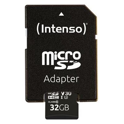 Cartão de Memória 32GB UHS-I Professional + Adaptador - INTENSO Cartão de Memória 32GB UHS-I Professional + Adaptador - INTENSO