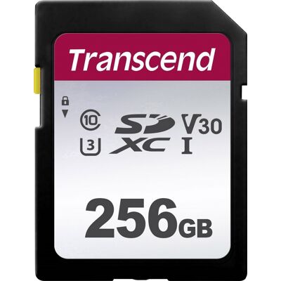 Cartão de Memória 256GB SDXC 300S Class 10 UHS-I - TRANSCEND Cartão de Memória 256GB SDXC 300S Class 10 UHS-I - TRANSCEND