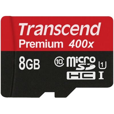 Cartão de Memória 8GB microSDHC Class 10 UHS-I MLC Classe 10 + Adaptador SD - TRANSCEND Cartão de Memória 8GB microSDHC Class 10 UHS-I MLC Classe 10 + Adaptador SD - TRANSCEND