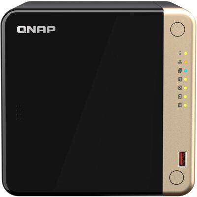NAS TS-464 4 Bay Tower Intel Celeron N5095 8GB DDR4 QTS (Preto) - QNAP NAS TS-464 4 Bay Tower Intel Celeron N5095 8GB DDR4 QTS (Preto) - QNAP