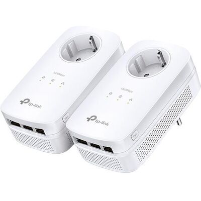 Kit PowerLines AV1200 3x Gigabit c/ PassThrough 2*2 MIMO - TP-LINK Kit PowerLines AV1200 3x Gigabit c/ PassThrough 2*2 MIMO - TP-LINK