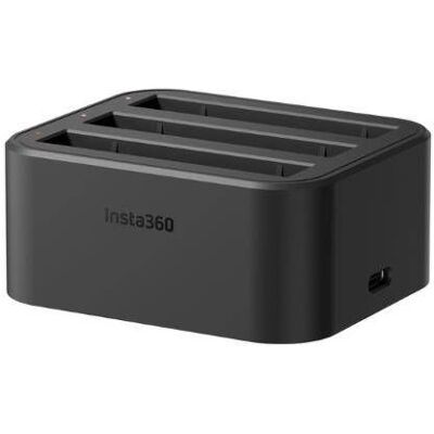 Caregador Triplo de Baterias p/ Câmara de Ação X3 - INSTA360 Caregador Triplo de Baterias p/ Câmara de Ação X3 - INSTA360