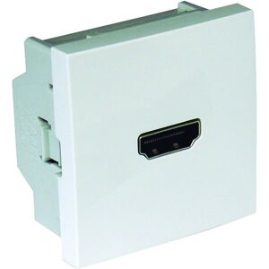 Tomada HDMI Ligação Parafuso - 2 Módulos (Branco) - EFAPEL 45436 SBR Tomada HDMI Ligação Parafuso - 2 Módulos (Branco) - EFAPEL 45436 SBR