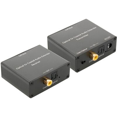 Extensor de Áudio Óptico ou Digital via UTP Cat5e/6 (150 mts) - NIMO Extensor de Áudio Óptico ou Digital via UTP Cat5e/6 (150 mts) - NIMO