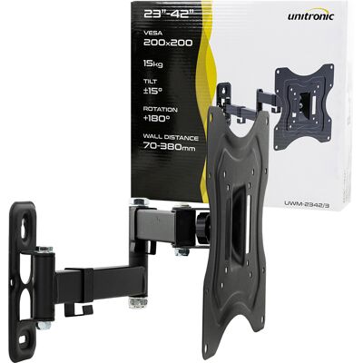 Suporte TV/LCD/LED/PLASMA 23" ~ 42" VESA200/200 15Kg (2 Braços) - UNITRONIC Suporte TV/LCD/LED/PLASMA 23" ~ 42" VESA200/200 15Kg (2 Braços) - UNITRONIC
