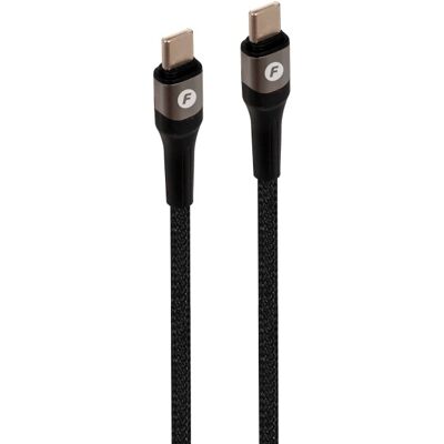 Cabo USB-C Macho - USB-C Macho (1 metro) - FONESTAR Cabo USB-C Macho - USB-C Macho (1 metro) - FONESTAR