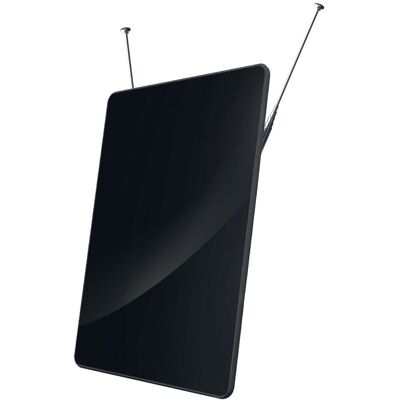Antena Interior de TV Extra Plana VHF/UHF TDT Amplificada 17/19dB c/ Filtro LTE 5G - NIMO Antena Interior de TV Extra Plana VHF/UHF TDT Amplificada 17/19dB c/ Filtro LTE 5G - NIMO