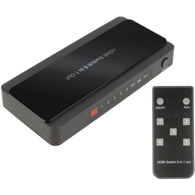 NIMO Distribuidor de Sinal HDMI 5 Entradas - 1 Saida c/ Comando NIMO Distribuidor de Sinal HDMI 5 Entradas - 1 Saida c/ Comando