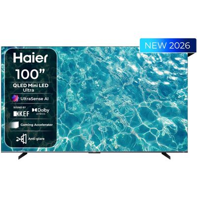 Smart TV QLED 100" Mini LED Ultra S90 4K Ultra HD (Preto) - HAIER Smart TV QLED 100" Mini LED Ultra S90 4K Ultra HD (Preto) - HAIER
