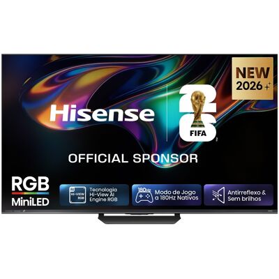 Smart TV RGB MiniLED 85" Série UR8S (2026) 4K Ultra HD Wi-Fi (Preto) - HISENSE Smart TV RGB MiniLED 85" Série UR8S (2026) 4K Ultra HD Wi-Fi (Preto) - HISENSE