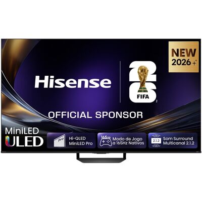 Smart TV MiniLED 75" Série U7S PRO (2026) 4K Ultra HD Wi-Fi (Preto) - HISENSE Smart TV MiniLED 75" Série U7S PRO (2026) 4K Ultra HD Wi-Fi (Preto) - HISENSE