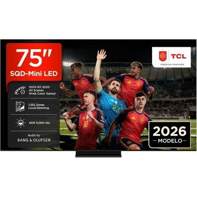 Smart TV SQD-Mini LED 75" C7L Series 75C7L (2026) 4K Ultra HD Wi-Fi (Preto) - TCL Smart TV SQD-Mini LED 75" C7L Series 75C7L (2026) 4K Ultra HD Wi-Fi (Preto) - TCL