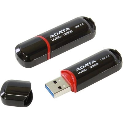 Pen Drive AUV150-128G-RBK 128 GB Type-A 3.2 Gen 1 (3.1 Gen 1) (Preto) - ADATA Pen Drive AUV150-128G-RBK 128 GB Type-A 3.2 Gen 1 (3.1 Gen 1) (Preto) - ADATA