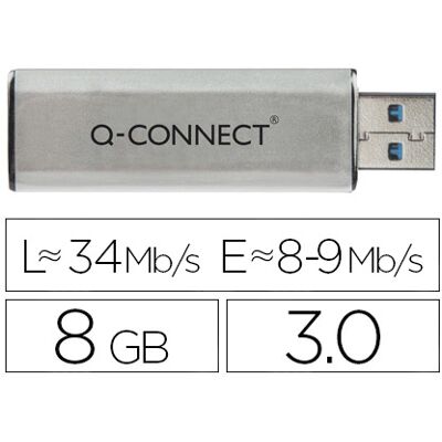 Pen Drive Usb Flash 8GB 3.0 - Q-CONNECT Pen Drive Usb Flash 8GB 3.0 - Q-CONNECT