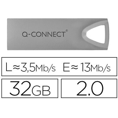 Pen Drive Usb Flash Premium 32GB 2.0 - Q-CONNECT Pen Drive Usb Flash Premium 32GB 2.0 - Q-CONNECT