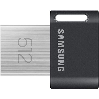 Pen Drive 512GB USB 3.2 Gen1 Fit Plus (Preto) - SAMSUNG Pen Drive 512GB USB 3.2 Gen1 Fit Plus (Preto) - SAMSUNG