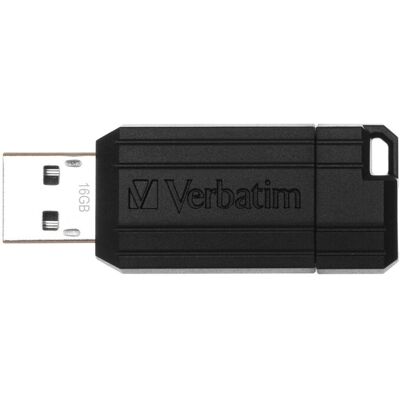 Pen Drive PinStripe USB 16GB 2.0 (Preto) - VERBATIM Pen Drive PinStripe USB 16GB 2.0 (Preto) - VERBATIM