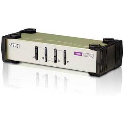Comutador KVM de 4 Portas PS/2-USB VGA - ATEN Comutador KVM de 4 Portas PS/2-USB VGA - ATEN