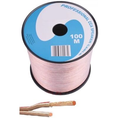 Bobine Cabo de Coluna Transparente 2x 1,50mm² (100 mts) - NIMO Bobine Cabo de Coluna Transparente 2x 1,50mm² (100 mts) - NIMO