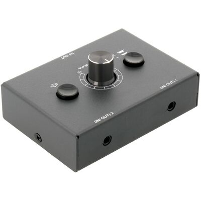 Seletor de Áudio 2 Canais c/ Controlo de Volume - NIMO Seletor de Áudio 2 Canais c/ Controlo de Volume - NIMO