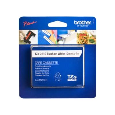 Fita p/ Etiquetadora TZE-231S Preto Sobre Branco - BROTHER Fita p/ Etiquetadora TZE-231S Preto Sobre Branco - BROTHER
