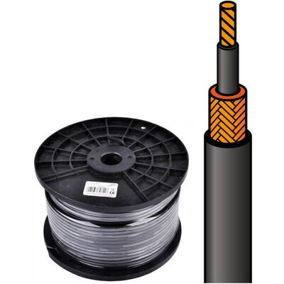 NIMO Bobine Cabo Microfone (6mm) Mono 1 Condutor + Malha (100 mts) NIMO Bobine Cabo Microfone (6mm) Mono 1 Condutor + Malha (100 mts)