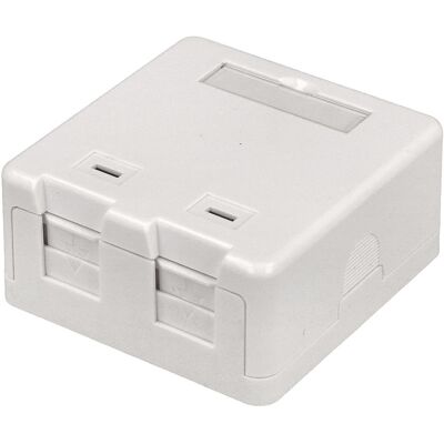 NIMO Caixa p/ Conexões Keystone de 2 Portas (Branco) NIMO Caixa p/ Conexões Keystone de 2 Portas (Branco)