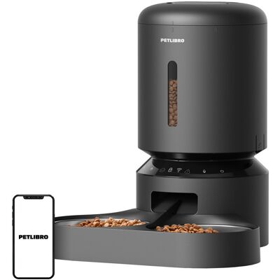 Dispensador de Comida Inteligente Granary 5L WiFi c/ 2 Taças (Preto) - PETLIBRO Dispensador de Comida Inteligente Granary 5L WiFi c/ 2 Taças (Preto) - PETLIBRO