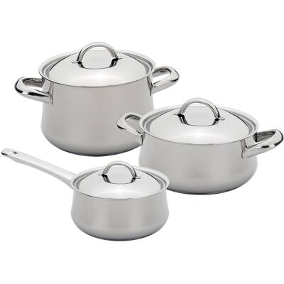 Conjunto de Cozinha Low Cost Classic em Aço Inoxidável (3 Peças) - SILAMPOS Conjunto de Cozinha Low Cost Classic em Aço Inoxidável (3 Peças) - SILAMPOS