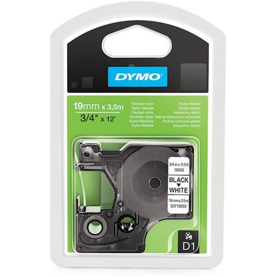 Fita Preto Sobre Branco (3,5 mts/1,9cm) - DYMO Fita Preto Sobre Branco (3,5 mts/1,9cm) - DYMO