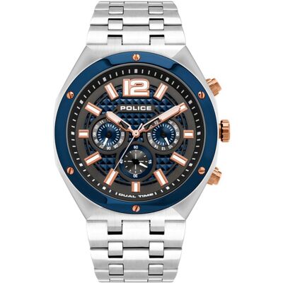 Relógio Analógico 15995JSTBL61M 46MM (Prateado) - POLICE Relógio Analógico 15995JSTBL61M 46MM (Prateado) - POLICE