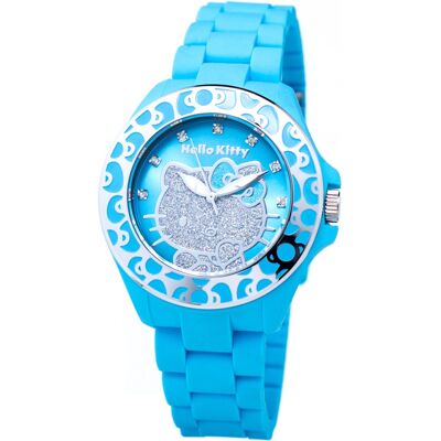 Relógio Analógico HK7143B-01 45MM (Azul) - HELLO KITTY Relógio Analógico HK7143B-01 45MM (Azul) - HELLO KITTY
