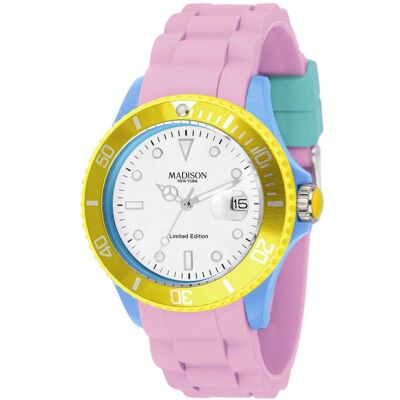 Relógio Analógico U4484 40MM (Azul Céu) - MADISON Relógio Analógico U4484 40MM (Azul Céu) - MADISON