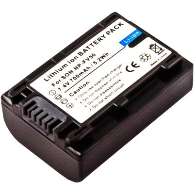 Bateria Compatível NP-FV30, NP-FV50, NP-FV50A Sony (700mAh) Bateria Compatível NP-FV30, NP-FV50, NP-FV50A Sony (700mAh)