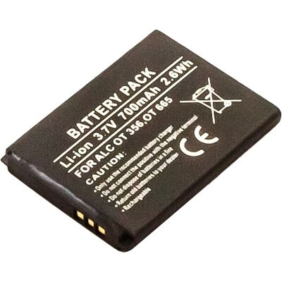 Alcatel One Touch 356/665 - 700mAh - 3.7V - Bateria Li-Ion Alcatel One Touch 356/665 - 700mAh - 3.7V - Bateria Li-Ion