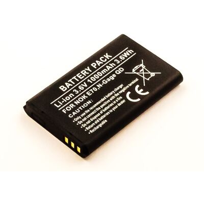 Bateria Compatível BL-6C Nokia (1000mAh) Bateria Compatível BL-6C Nokia (1000mAh)