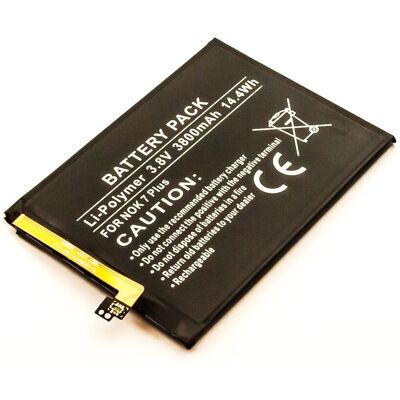 Bateria Compatível 7 plus Nokia (3800 mAh) Bateria Compatível 7 plus Nokia (3800 mAh)