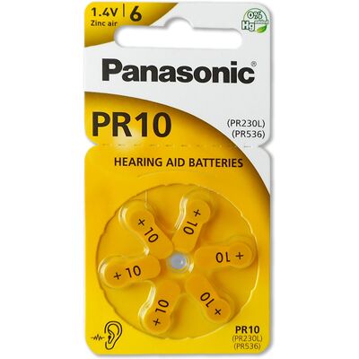 Pack 6x Pilhas p/ Aparelhos Auditivos - PR70/PR10/PR230/AZA10 - PANASONIC Pack 6x Pilhas p/ Aparelhos Auditivos - PR70/PR10/PR230/AZA10 - PANASONIC