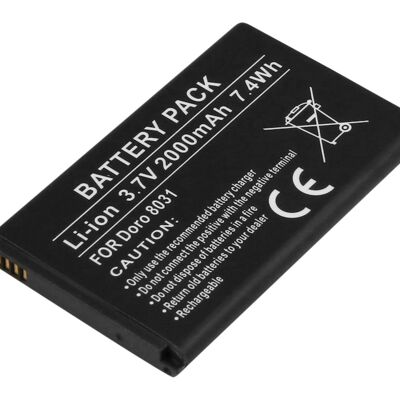 Bateria Compatível Doro 8031 3,7V (2000mAh) Bateria Compatível Doro 8031 3,7V (2000mAh)