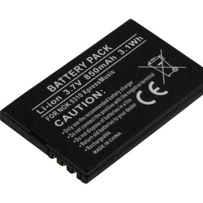 Bateria Compatível 5310 XpressMusic 3,7V Nokia (850mAh) Bateria Compatível 5310 XpressMusic 3,7V Nokia (850mAh)