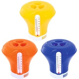 Dispensador de Químicos Flutuante c/ Termómetro p/ Piscinas - BESTWAY Dispensador de Químicos Flutuante c/ Termómetro p/ Piscinas - BESTWAY