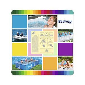 Kit Reparação 10x Remendos Impermeáveis p/ Furos de Piscina e Colchões - BESTWAY 62091 Kit Reparação 10x Remendos Impermeáveis p/ Furos de Piscina e Colchões - BESTWAY 62091