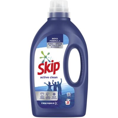 Detergente Líquido Máquina de Roupa "Active Clean" (21D) - SKIP Detergente Líquido Máquina de Roupa "Active Clean" (21D) - SKIP